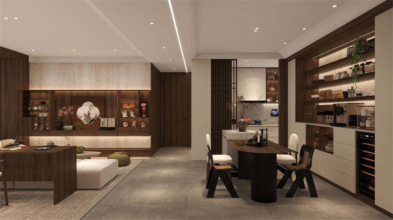 羅亞全屋定製林隱係列：墨韻林隱處，東方雅居生